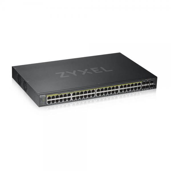 Zyxel GS1920-48HPV2 Gestito Gigabit Ethernet (10/100/1000) Supporto Power over Ethernet (PoE) Nero [GS192048HPV2-EU0101F]