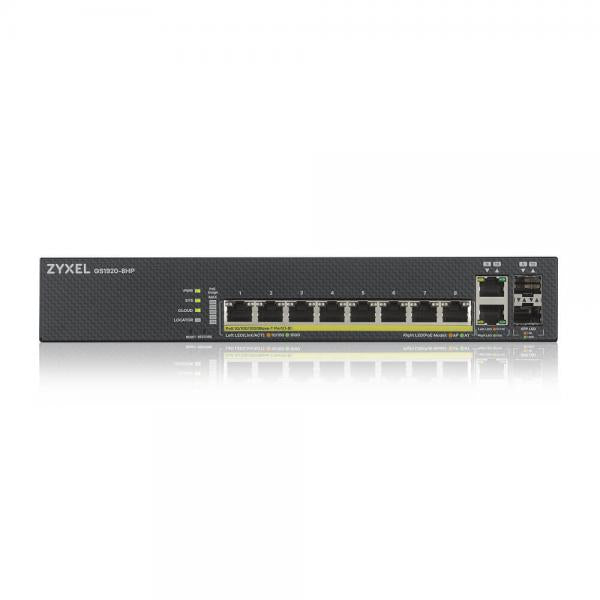 Zyxel 8-Port Gigabit Smart Managed PoE+ Switch - 130W - NebulaFlex Cloud [GS1920-8HPV2-EU0101F]