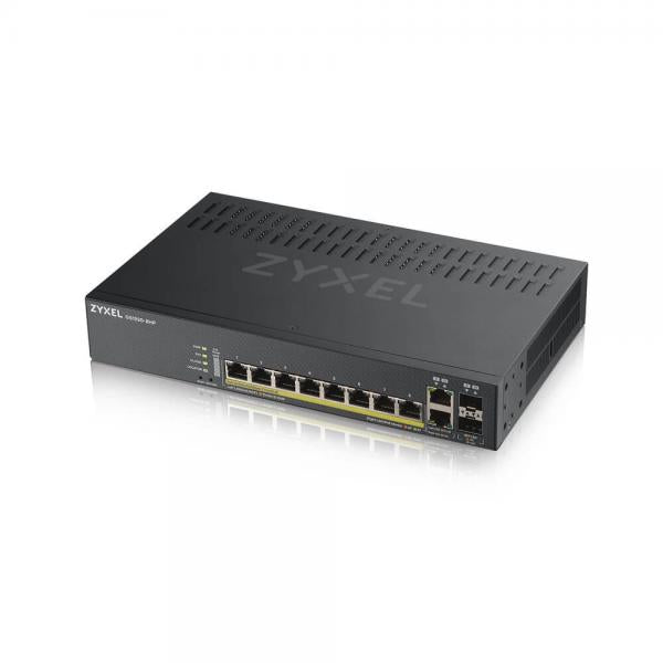 ZYXEL SWITCH MANAGED NEBULAFLEX 8 PORTE GIGABIT POE + 2 DUAL GIGABIT, IPV6, VLAN, QOS, IGMP, DESIGN [GS1920-8HPV2-EU0101F]