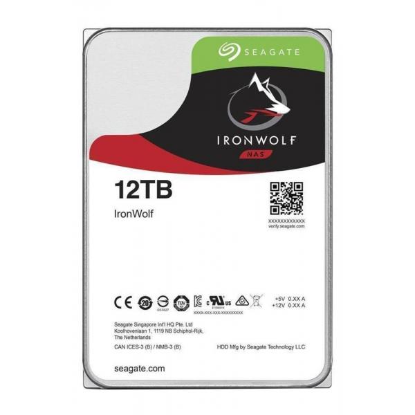 SEAGATE HDD IRONWOLF 12TB 3,5 7200RPM SATA 6GB/S BUFFER 256MB [ST12000VN0008]