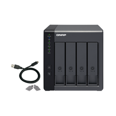 Qnap TR-004 HDD/SSD enclosure - 2.5 inch / 3.5 inch - Black [TR-004]