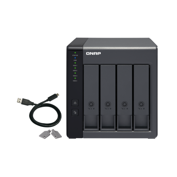 Qnap TR-004 HDD/SSD enclosure - 2.5 inch / 3.5 inch - Black [TR-004]