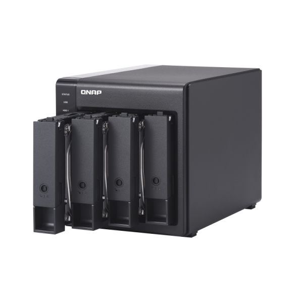 Qnap TR-004 HDD/SSD enclosure - 2.5 inch / 3.5 inch - Black [TR-004]