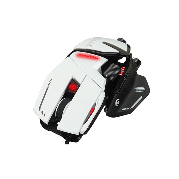 MAD CATZ GAMING MOUSE R.A.T. 8+ WHITE OTTICO ALLUMINIO +16K DPI 11xPUL PRG [MR05DCINWH000-0]