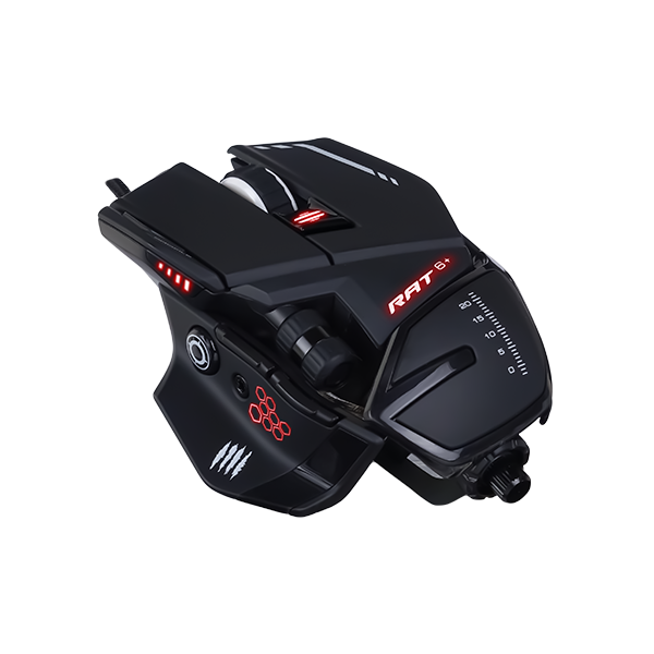 MAD CATZ GAMING MOUSE R.A.T. 6+ BLACK 11 PULSANTI 12000DPI ALLUMINIO [MR04DCINBL000-0]