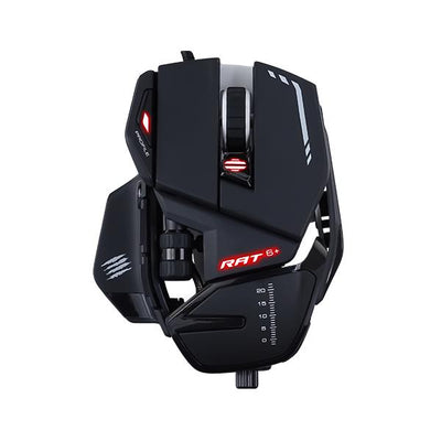MAD CATZ GAMING MOUSE R.A.T. 6+ BLACK 11 PULSANTI 12000DPI ALLUMINIO [MR04DCINBL000-0]
