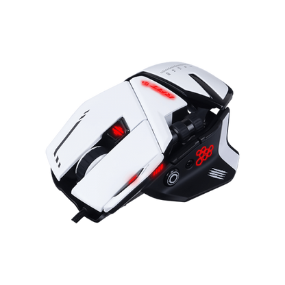 MAD CATZ GAMING MOUSE R.A.T. 6+ WHITE OTTICO ALLUMINIO 12K DPI 11xPULSANTI [MR04DCINWH000-0]