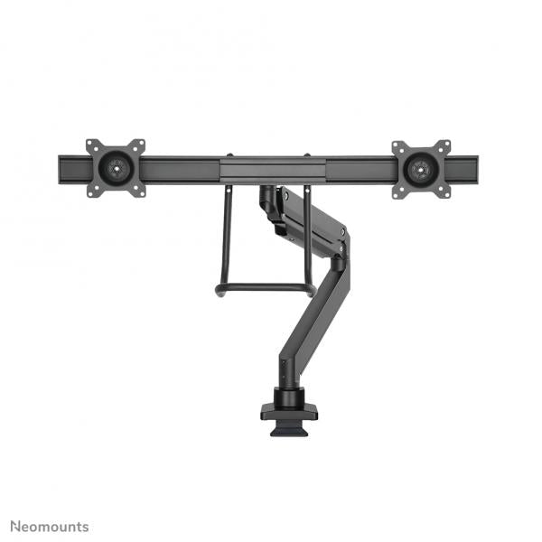 Neomounts Dual Crossbar Monitor Arm - 10-32inch - 1-8 kg/screen - Gas Spring - 180 Degrees - Stop Mechanism - Topfix - Black [NM-D775DXBLACK]