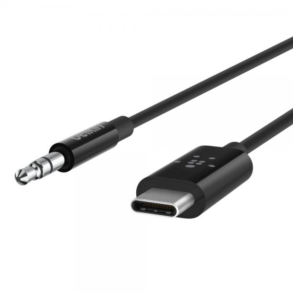 Belkin CAVO AUDIO 3.5MM CON CONNETTORE USB-C 0,9 M [F7U079BT03-BLK]