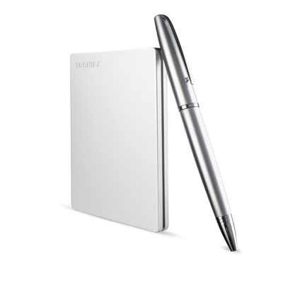 Toshiba Canvio Slim disco rigido esterno 1 TB 2.5" Micro-USB B 3.2 Gen 1 (3.1 Gen 1) Argento [HDTD310ES3DA]