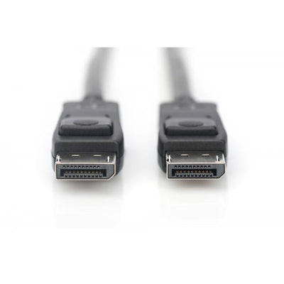 Digitus DisplayPort connection cable - DP M/M - 2m - w/lock - UHD 8K - Vers. 1.3/1.4 - Black [AK-340106-020-S]