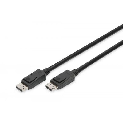 Digitus DisplayPort connection cable - DP M/M - 2m - w/lock - UHD 8K - Vers. 1.3/1.4 - Black [AK-340106-020-S]