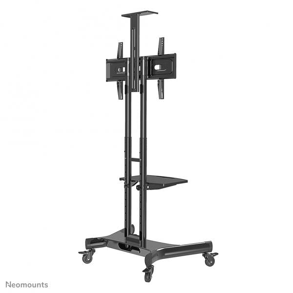 Neomounts TV Trolley - 32-75inch - Max 50 kg - Manual Control - H 104.2-154.2 cm - VESA 200x200-600x400 - incl. cam/hardware shelf - Black [NM-M1700BLACK]