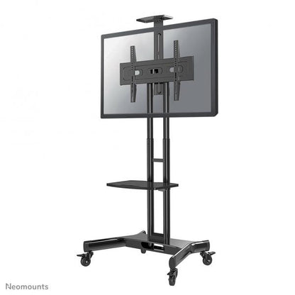 Neomounts TV Trolley - 32-75inch - Max 50 kg - Manual Control - H 104.2-154.2 cm - VESA 200x200-600x400 - incl. cam/hardware shelf - Black [NM-M1700BLACK]
