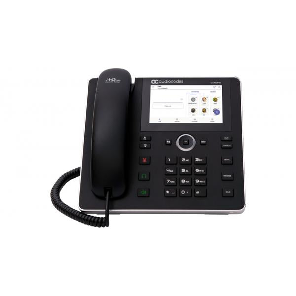 Audiocodes Teams C450HD IP-Phone PoE GbE with integrated BT and WiFi and an external power supply black - Promo fino ad esaurimento scorte [TEAMS-C450HDPS-BW]
