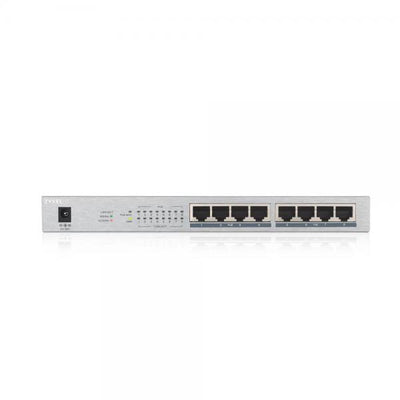 ZYXEL SWITCH UNMANAGED 8 PORTE GIGABIT (8 PORTE PoE, FINO A 60W), CHASSIS METALLO, DESKTOP PORTE PoE, FINO A 60 [GS1008HP-EU0101F]