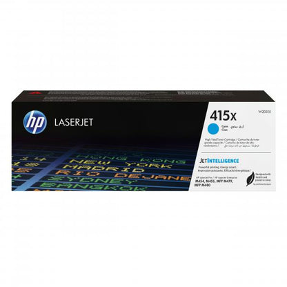 HP TONER 415X, CIANO LASERJET M454/M479, 6.000 PAG HP TONER 415X, CIANO LASERJET M454/M479, 6.000 PAG [W2031X]