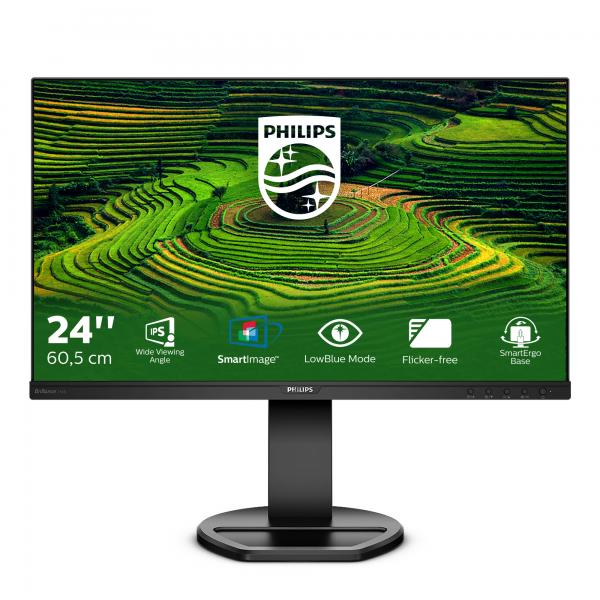 PHILIPS MONITOR 23,8 LED IPS 16:9 FHD 5MS 250CDM, VGA/DVI/DP/HDMI, USB, MULTIMEDIALE [241B8QJEB]