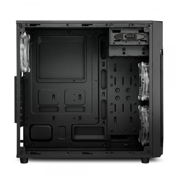 SHARKOON CASE VG6-W RGB, ATX, 2XUSB2, 2XUSB3, 6 SLOTS, 2X120 LED FRONT 1X120 REAR, WINDOW ACRILIC, RGB COLOR [VG6-W RGB]