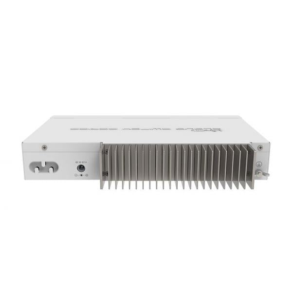 MikroTik, Cloud Router Switch 309, 1G, 8S+IN with Dual core 800MHz CPU, 512MB RAM, 1xGigabit LAN, 8 x SFP+ cages, RouterOS L5 or SwitchOS (dual boot), passive desktop case, rackmount ears, PSU [CRS309-1G-8S+IN]
