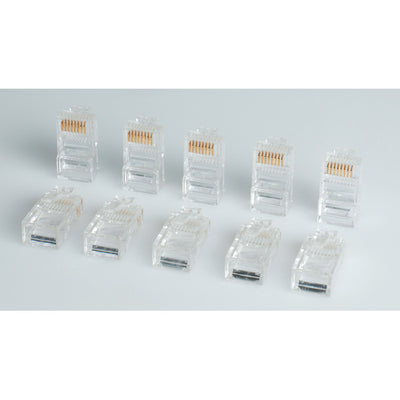 ROLINE CONNETTORE MODULARE UTP CAT5E CLASSE D 8P8C MONTAGGIO SU CAVO RJ45 GRIGIO [12.01.1087]