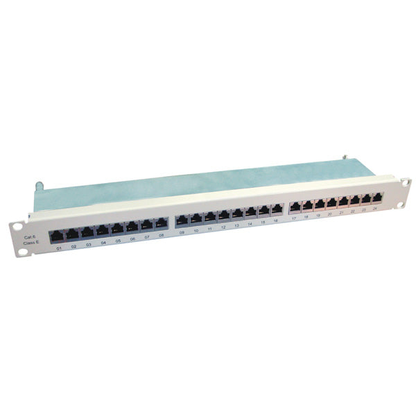 VALUE 19" PATCHPANEL, CAT.6/CLASS E, 24 PORTE, STP, GRIGIO [26.99.0354]