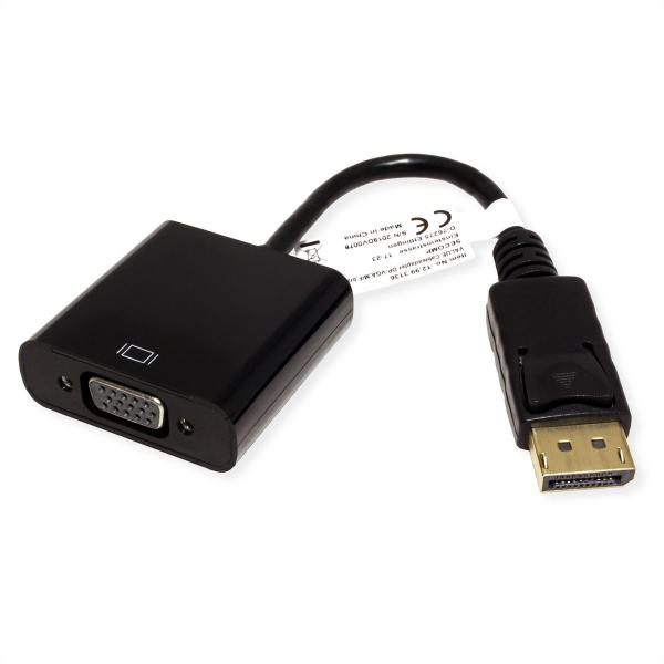 VALUE CAVO ADATTATORE DP - VGA, M/F [12.99.3136]