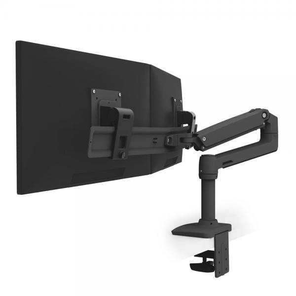 Ergotron LX Desk Dual Direct Arm - Two Monitor Mounting Kit - Max. 25 inch screen - Matte Black [45-489-224]
