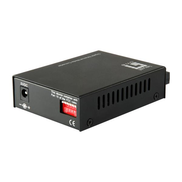 Level One RJ45 to SC Gigabit Media Converter - Single-Mode Fiber - 1310nm - 20km [GVT-2002]