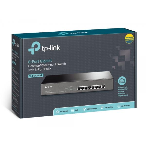 SWITCH 8 GIGABIT 8POE 126W [TL-SG1008MP]