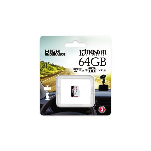 Kingston Technology High Endurance 64 GB MicroSD UHS-I Classe 10 [SDCE/64GB]