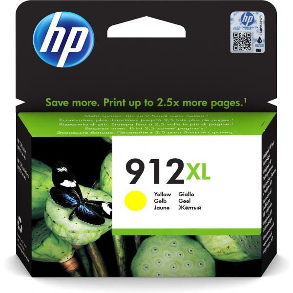 HP CART INK GIALLO N. 912XL PER OFFICEJET 8012, 8013, 8014, 8015, 8022, 8024, 8025, 8035 TS [3YL83AE]
