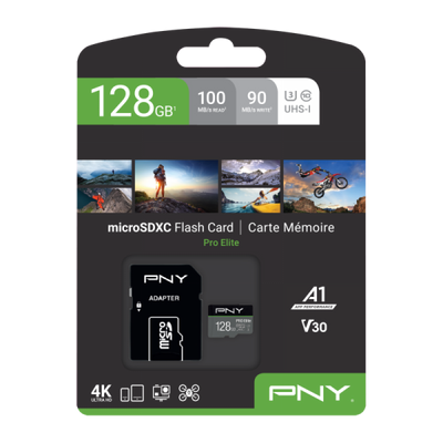 PNY PRO Elite 128 GB MicroSDXC UHS-I Classe 10 [P-SDU128V31100PRO-GE]