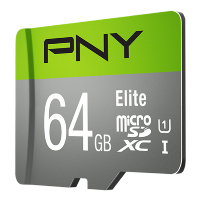 PNY Elite 64 GB MicroSDXC UHS-I Classe 10 [P-SDUX64U185GW-GE]