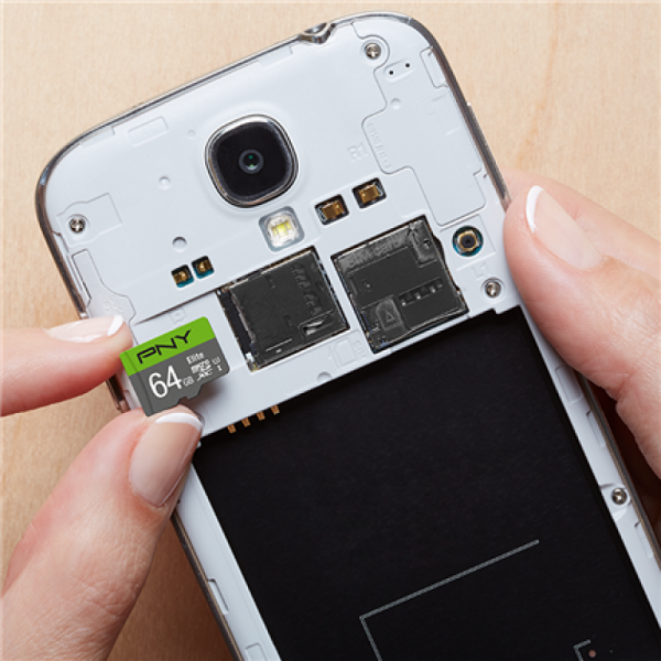 PNY Elite 64 GB MicroSDXC UHS-I Classe 10 [P-SDUX64U185GW-GE]