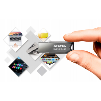 ADATA UV250 unità flash USB 16 GB USB tipo A 2.0 Argento [AUV250-16G-RBK]