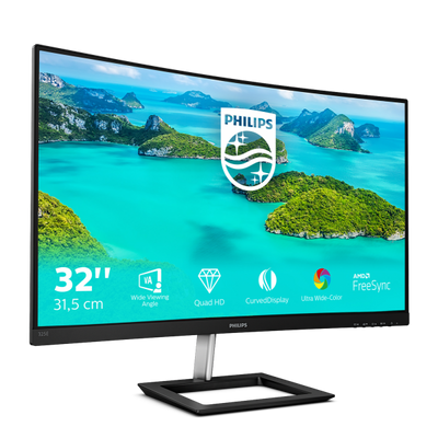 PHILIPS MONITOR CURVO 31,5 LED VA 16:9 QHD 4MS 250CDM, DP/HDMI [325E1C]