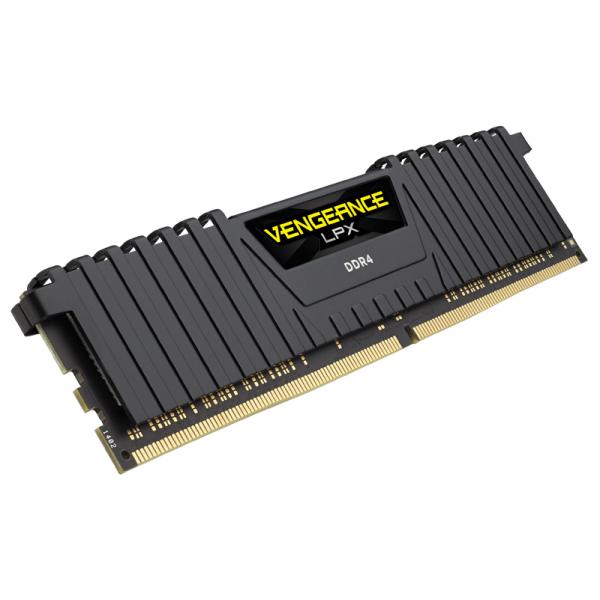 CORSAIR RAM VENGEANCE LPX 16GB (2x8GB) DDR4 3200 (PC4-25600) C16 1.35V DESKTOP MEMORY - BLACK [CMK16GX4M2E3200C16]
