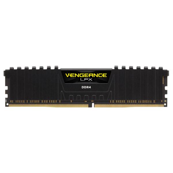 CORSAIR RAM VENGEANCE LPX 16GB (2x8GB) DDR4 3200 (PC4-25600) C16 1.35V DESKTOP MEMORY - BLACK [CMK16GX4M2E3200C16]