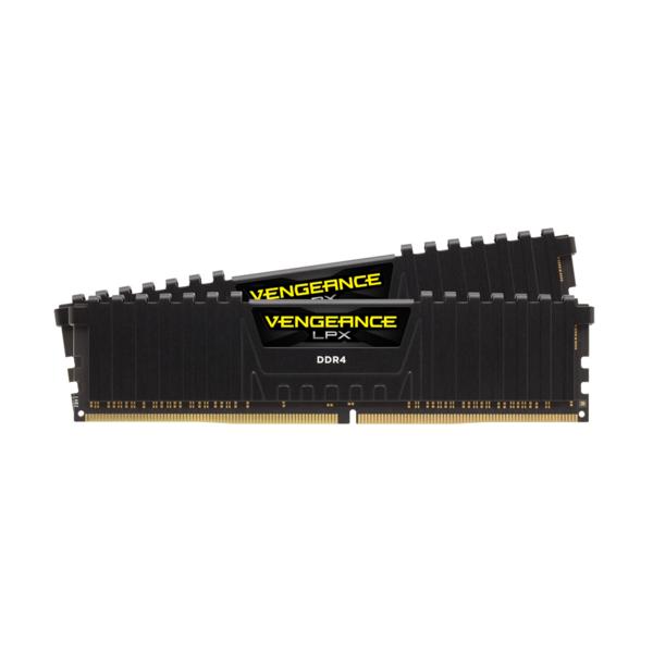 CORSAIR RAM VENGEANCE LPX 16GB (2x8GB) DDR4 3200 (PC4-25600) C16 1.35V DESKTOP MEMORY - BLACK [CMK16GX4M2E3200C16]