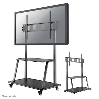 Neomounts 60-105 inch - Mobile Flat Screen Floor Stand (stand+trolley) (height: 137-162 cm) [NS-M4000BLACK]