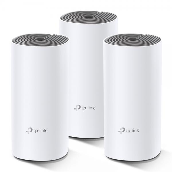 TP-Link Deco E4 (3-pack) Dual-band (2.4 GHz/5 GHz) Wi-Fi 5 (802.11ac) Bianco, Grigio 2 Interno [DECOE4(3-PACK)]