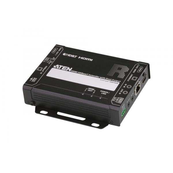 Aten Estensore HDBaseT HDMI con uscita doppia (4K a 100 m) (HDBaseT Classe A) [VE814A-AT-G]