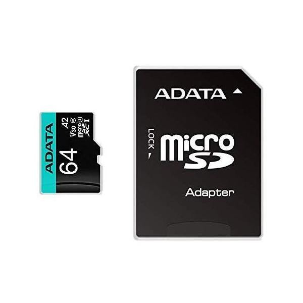 ADATA Premier Pro 64 GB MicroSDXC UHS-I Classe 10 [AUSDX64GUI3V30SA2-RA1]