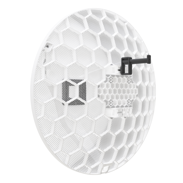 MikroTik, Wireless Wire Dish (60GHz antenna, 802.11ad wireless, four core 716MHz CPU, 256MB RAM, 1x Gigabit LAN, RouterOS L3, POE, PSU) [RBLHGG-60ad]