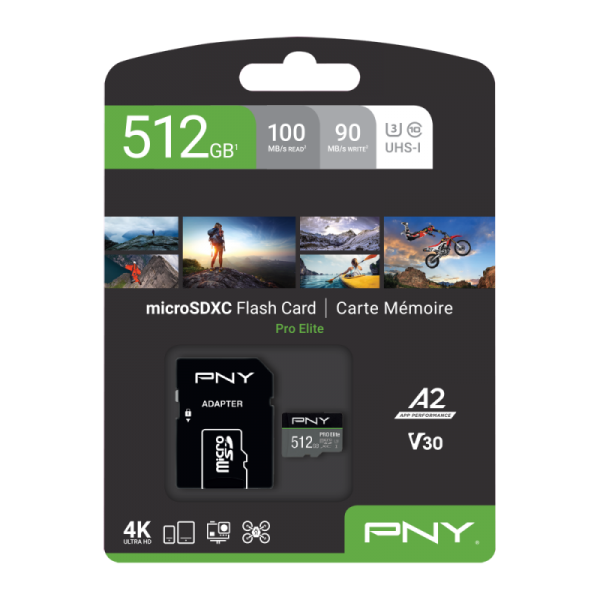 PNY PRO Elite microSDXC 512GB Classe 10 [P-SDUX512U3100PRO-GE]