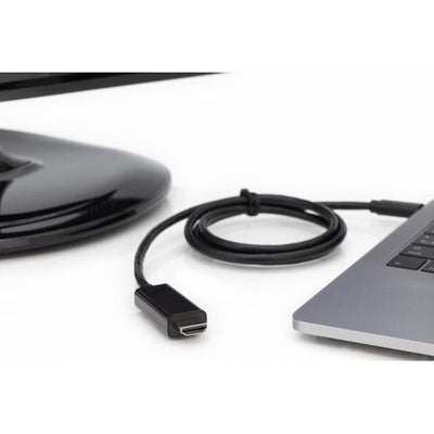 Digitus USB Type-C adapter cable - Type-C to HDMI A M/M - 5.0m - 4K/60Hz - 18GB - Black - gold [AK-300330-050-S]