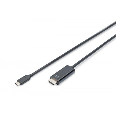 Digitus USB Type-C adapter cable - Type-C to HDMI A M/M - 5.0m - 4K/60Hz - 18GB - Black - gold [AK-300330-050-S]