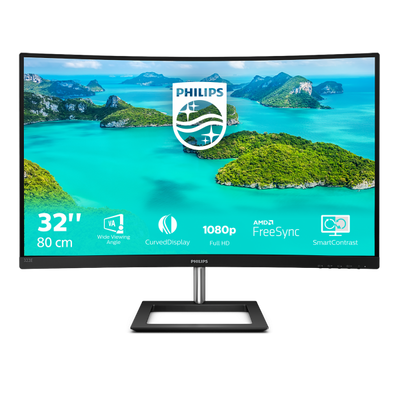 PHILIPS MONITOR 31,5 LED VA 16:9 FHD 4MS 250 CDM, VGA/DP/HDMI [322E1C]