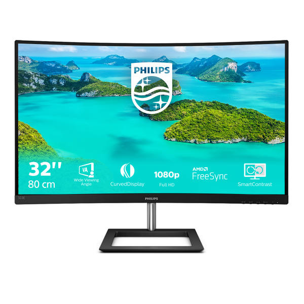 PHILIPS MONITOR 31,5 LED VA 16:9 FHD 4MS 250 CDM, VGA/DP/HDMI [322E1C]